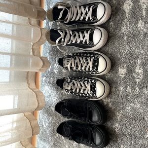 3 pairs of women’s converse size 7
